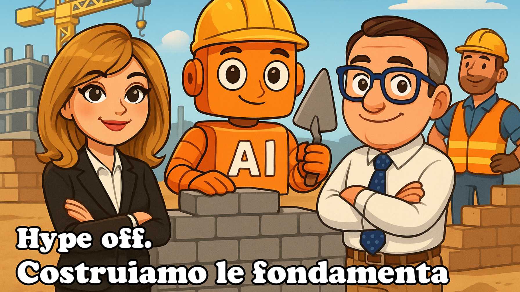 Dal “picco dell’hype” al cantiere vero: perché l’AI ha bisogno di fondamenta (e non solo di spot)
